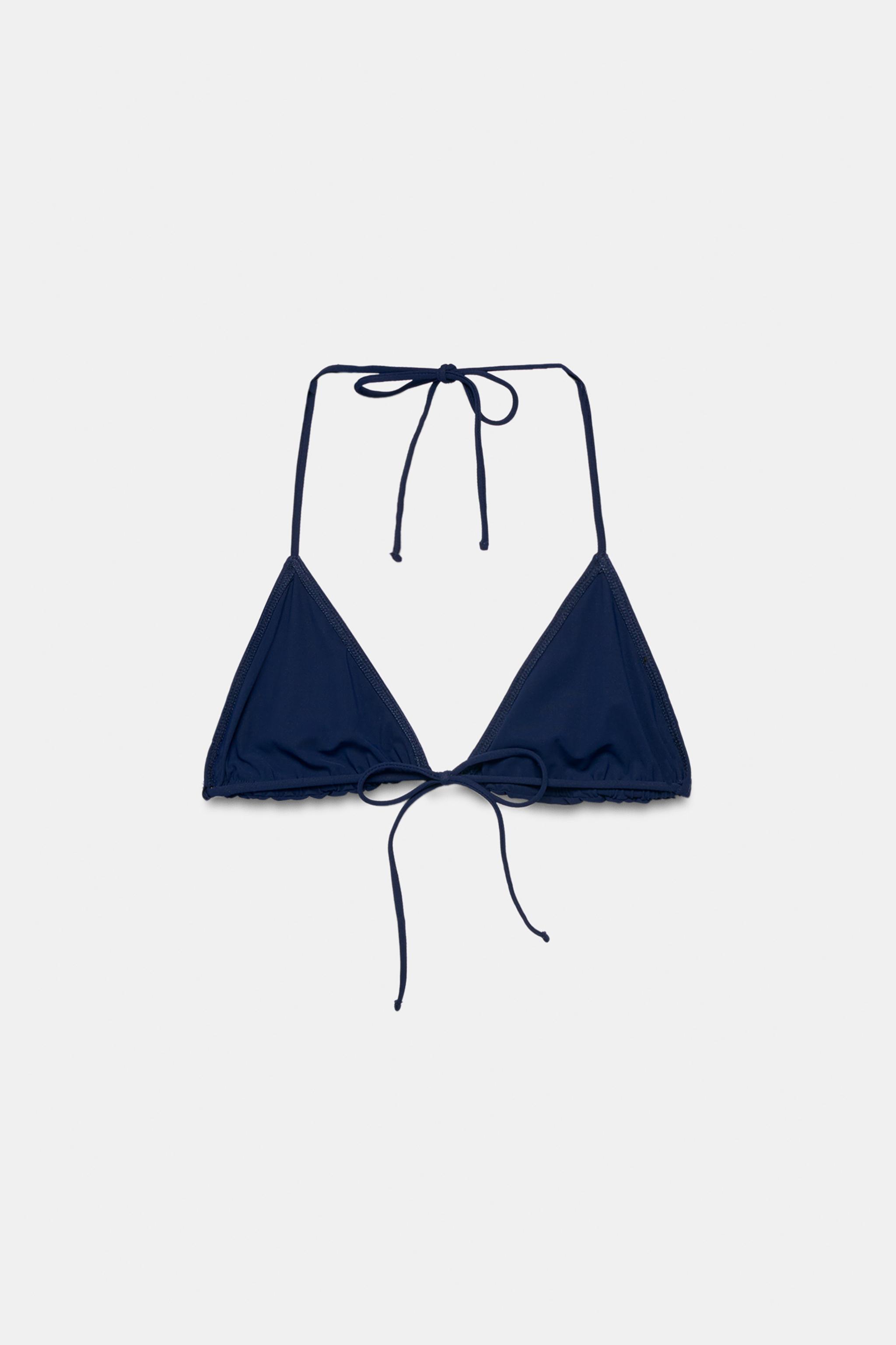 PLAIN HALTER BIKINI TOP